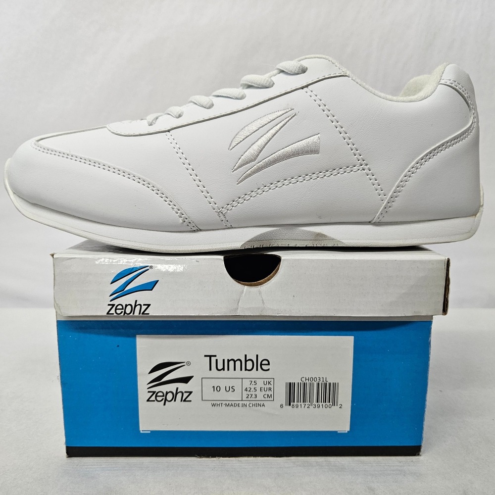 Zephz Tumble Cheerleading Shoes CH0031L White Women's Size 10‎
